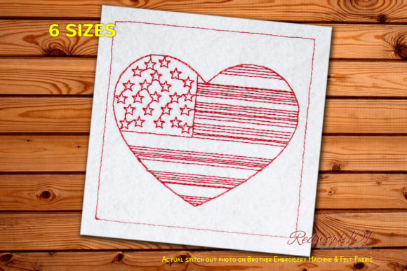 4th of July USA Flag in Heart Shape Review