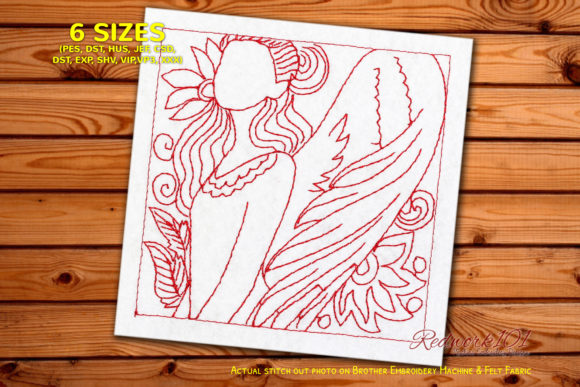 Angel Bluework for Seasonal Embroidery