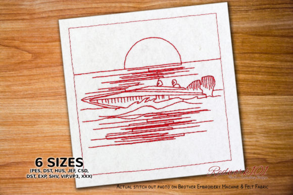 Boat Racing Bluework Embroidery Review