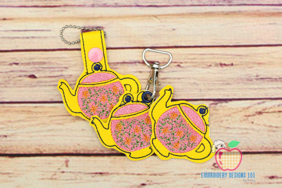 Ceramic Teapot Keyfob Keychain ITH Review