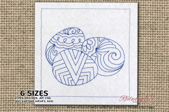 Decorated Easter Eggs Redwork: A Designer's Review for Handmade Gifts