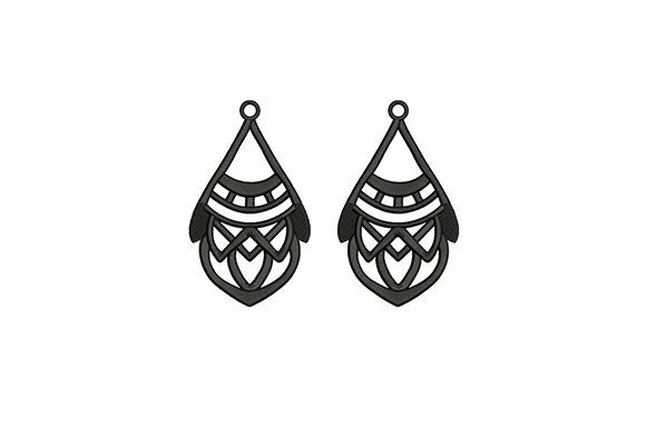 Gray Colored Earrings Embroidery Review