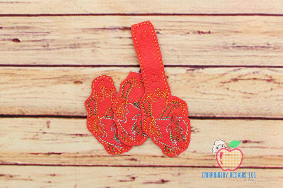 Heart Shape Keyfob Keychain ITH Review for Sweatshirt Embroidery