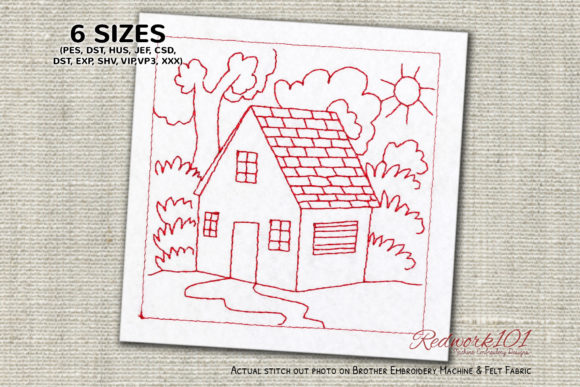 Home Surrounded by Nature Redwork Review