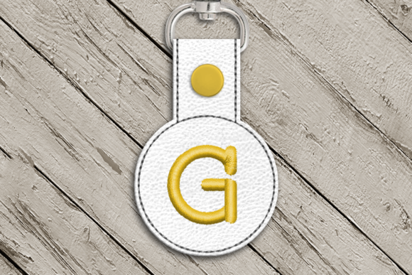 Letter G ITH Round Key Fob Applique Review