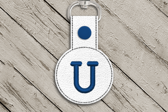 Letter U ITH Round Key Fob Applique Review