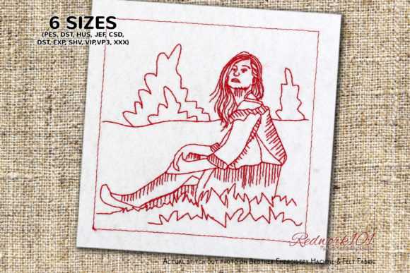 Model Woman Redwork Embroidery Review