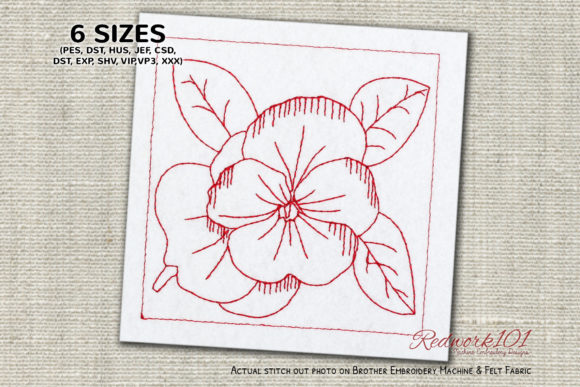 Pansy Flower Embroidery Review