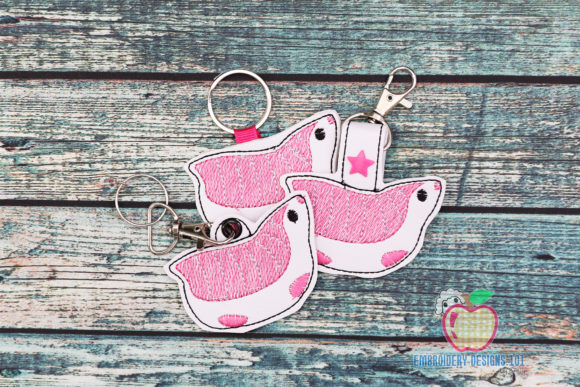 Pink Fairy Armadillo in the Hoop Keyfob Review