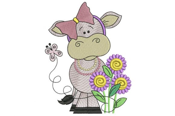 Spring Cow Embroidery Design Review
