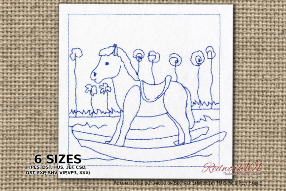 Wooden Riding Horse Lineart Review